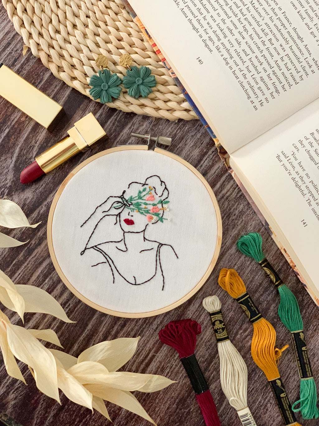 See the beauty - Embroidery Hoop Art (Medium)